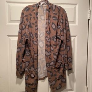 Leopard print cardigan